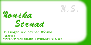 monika strnad business card